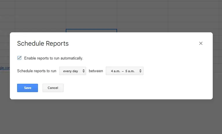 schedulereportscheck