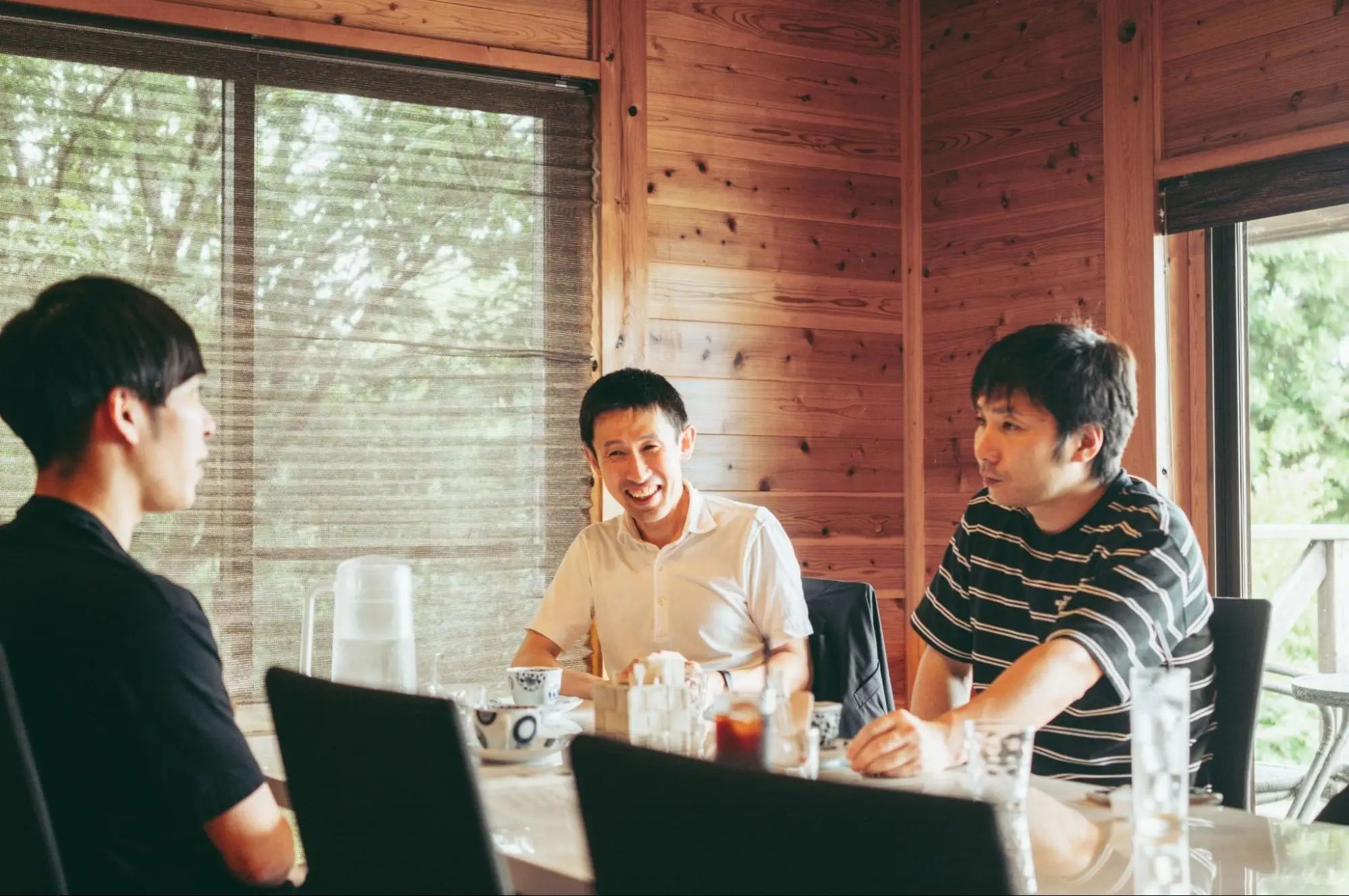 左からLANY竹内、悠久会永代さん、悠久会松尾さん