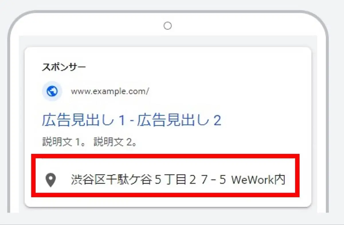 住所表示オプション(住所アセット)