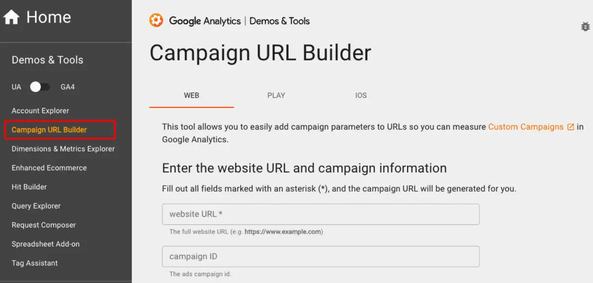 Campaign URL Builder