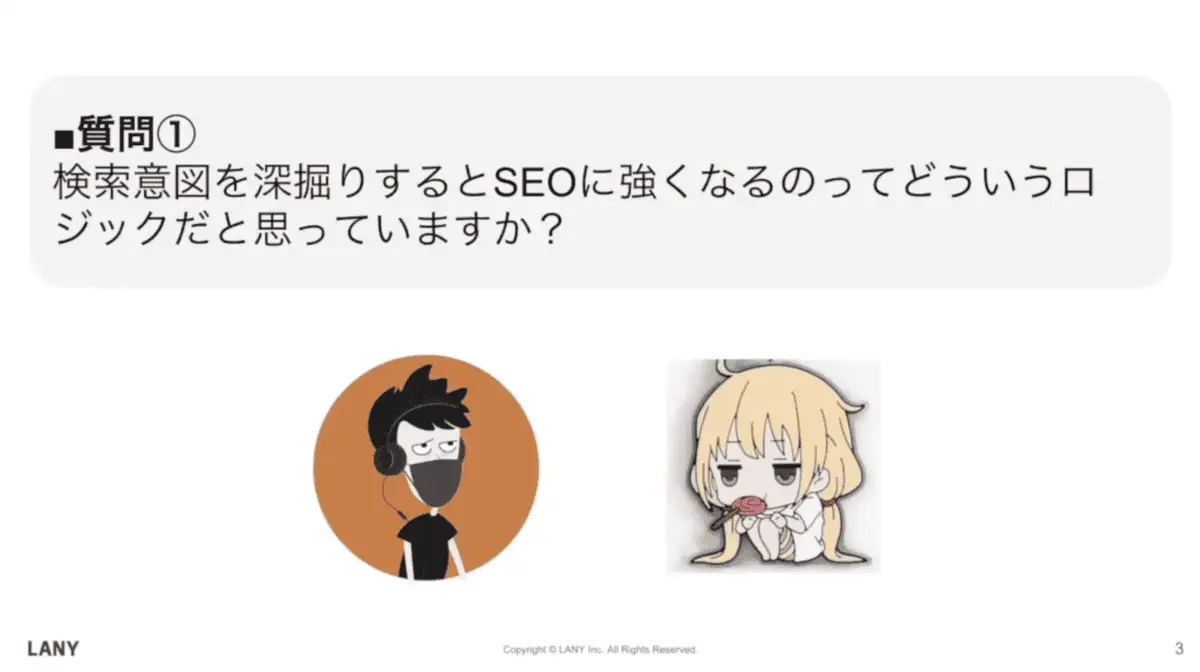 質問①検索意図