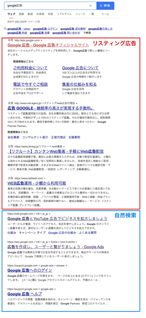 リスティング広告