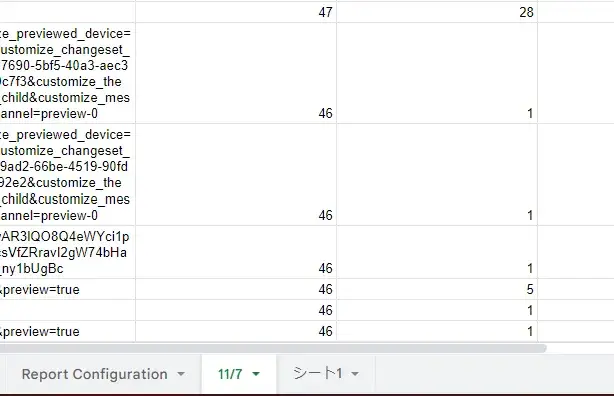 データGoogleanalytics