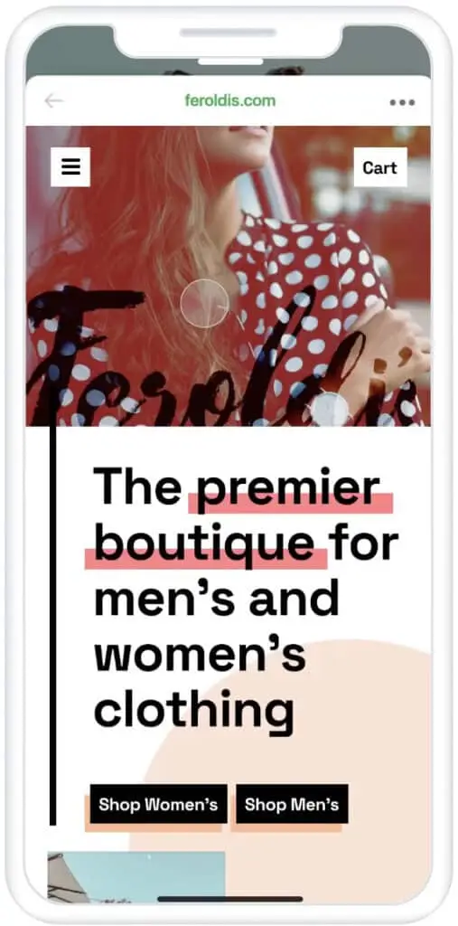 表示例:インスタントエクスペリエンス