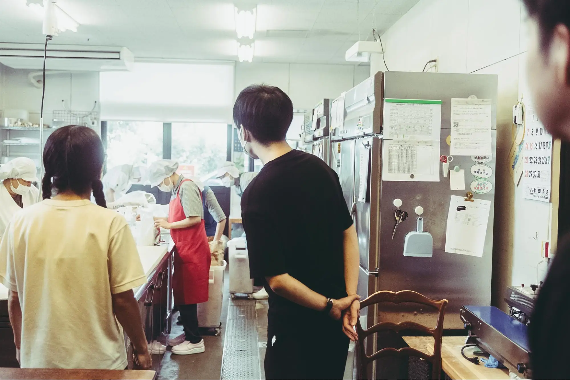 花ぞのパン工房のキッチンを見学させていただきました