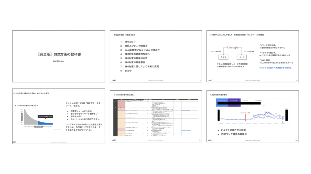 SEO対策の教科書 YouTube動画の投影スライド お役立ち資料アイキャッチ